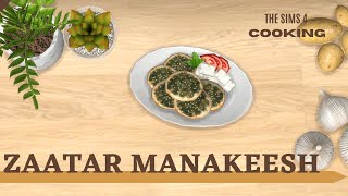 ASMR THE SIMS 4 DAILY COOKING  ZAATAR MANAKEESH [upl. by Ryann]