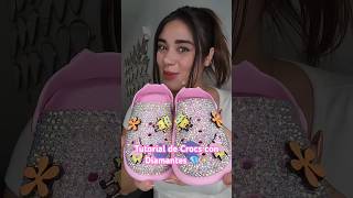 Tutorial de Crocs con Diamantes 💎 ✨ tutorial handmade blog comedy [upl. by Airak]