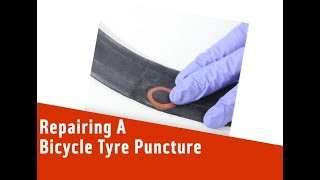 Repairing A Bicycle Tyre Puncture [upl. by Duhl]