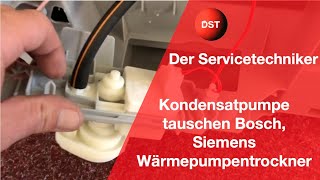 Kondensatpumpe tauschen Bosch Siemens Wärmepumpentrockner [upl. by Atsahc]