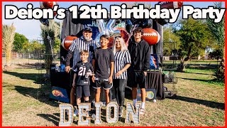 Deions 12th Birthday Party with Sports  DampD Family [upl. by Umberto]