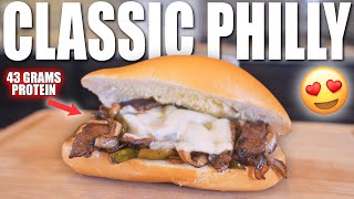 ANABOLIC CLASSIC PHILLY CHEESESTEAK  Easy High Protein Bodybuilding Recipe [upl. by Yellek803]