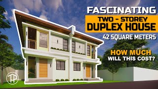 Fascinating TwoStorey Duplex House Design I Apartment Building I Complete House Tour [upl. by Liamsi766]