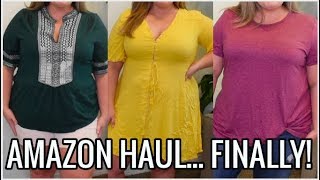 AMAZON PLUS SIZE HAUL  REVIEW FINALLY  Taren Denise [upl. by Ffej]