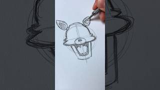 Drawing ASMR🎧 Foxy FNAF shorts [upl. by Allebara41]