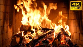 🔥 The Best Burning Fireplace with Glowing Logs and Soft Fire Crackles for a Cozy Christmas Night 4K [upl. by Nedah]