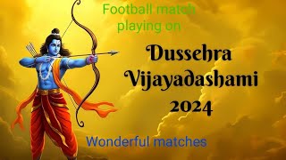 Dussehra Football tournament playing around groundmorning exercise [upl. by Elauqsap]