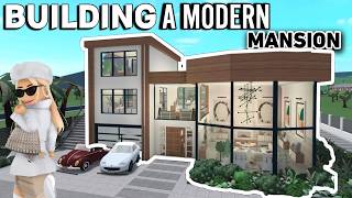 BUILDING AN 800K MODERN MANSION In BLOXBURG [upl. by Cohn]