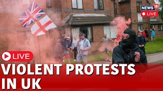 Violent Protest In UK Live  UK Protest In City Of Sunderland  UK Chaos Live  UK News Live  N18G [upl. by Yona971]