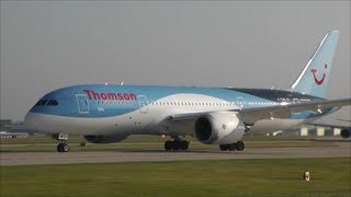 Thomson Boeing 787 Dreamliners  Close Up Departures [upl. by Hamirak]