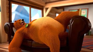 animated bear stomach growl scenes compilation 1 [upl. by Haskins]