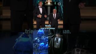 Batman Mr Freeze Penguin reunite at the Oscars michaelkeaton batman dc oscars [upl. by Eydnarb]