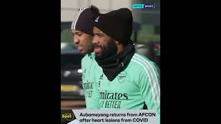 Aubameyang released from Gabon squad due to heart lesions from COVID [upl. by Rosenwald]