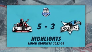 Pionniers de Chamonix 53 Rapaces de Gap  Highlights  Synerglace Ligue Magnus 202324 [upl. by Meenen722]