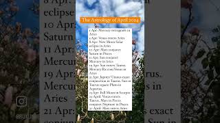 The Astrology of April 2024 horoscope [upl. by Aia568]