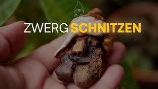 Zwerg schnitzen aus einer nicht perfekten Baumperle [upl. by Eissej68]