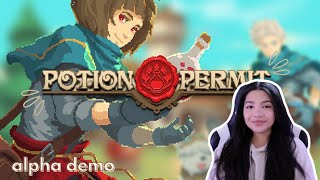 🍄 ALCHEMY LIFE SIM  Potion Permit Gameplay  Alpha Demo  Kat Plays [upl. by Claudio]