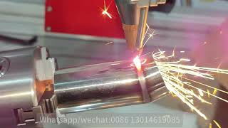 Automatic fiber welding machine to weld irregular round pipes [upl. by Polloch]