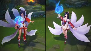 AHRI VISUAL REWORK COMPARISON OLD VS NEW  League of Legends [upl. by Nohtanoj]