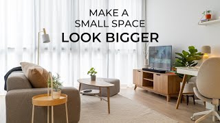 12 Design Tips For Small Spaces  How To Make It Look amp Feel Bigger [upl. by Lyle]