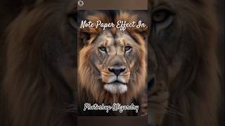 Note Paper Effect In Photoshop NotePaper shorts photoshoptutorial [upl. by Lamberto]