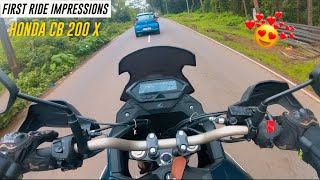 Honda CB 200X First Impression and First Moto Vlog I Goa I [upl. by Lytle598]