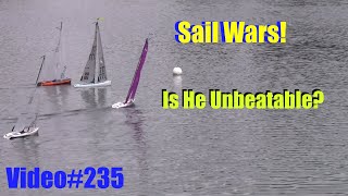 Sail Wars RC Sailboat Racing Video235 Oviedo Florida DF65 Racing 16 July 2023 Race 4 [upl. by Ahseniuq]