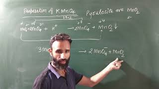 d amp f block elements  Preparation of KMnO4  potassium permanganate   class 12 [upl. by Asilec]