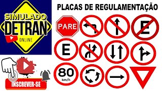 40 QUESTÕES DE PLACAS DE REGULAMENTAÇÃO COMENTADAS COM DICAS [upl. by Ariel946]