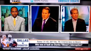 Skip Bayless takes the ultimate low blow on Eric Mangini [upl. by Cirdla170]