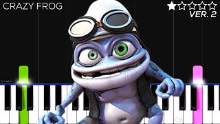 Crazy Frog  Axel F  EASY Piano Tutorial [upl. by Anyah909]