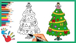 How To Draw Christmas Tree [upl. by Setsero]