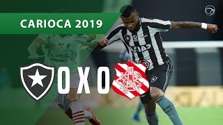 BOTAFOGO 0 X 0 BANGU  MELHORES MOMENTOS  2301  CAMPEONATO CARIOCA 2019 [upl. by Zinn]