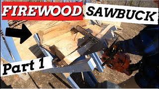 The BEST Sawbuck For FIREWOOD Production Part 1 [upl. by Esinehs]