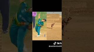 Naseem shah bowling action and MHAFEEZ bowling action same 💪💪💯💯🏏fastbowler naseemshah [upl. by Knowles]