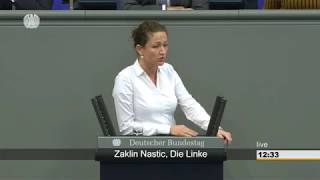 Zaklin Nastic DIE LINKE Für Frieden und soziale Gerechtigkeit eintreten [upl. by Enrobso729]