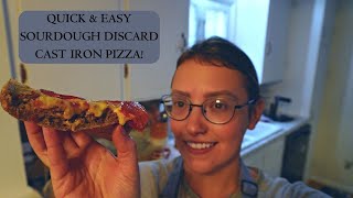 QUICK Sourdough Discard Pizza [upl. by Aelahs]