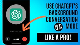 How to Speak with ChatGPT in the Background on iPhone 🔥🤩 [upl. by Laflam]