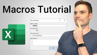 How to Create Macros in Excel Tutorial [upl. by Daniella823]