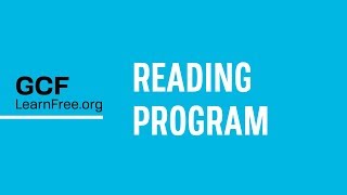 The Reading Program at GCFLearnFree [upl. by Micheal]