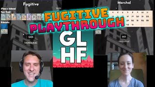 Fugitive HowtoPlay and Playthrough  2player Asymmetrical Card Game [upl. by Trefor]