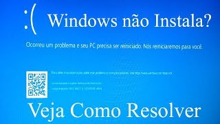 Erro No Windows não instala [upl. by Sewole]