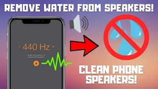 How to Remove Water From Phone Speakers  Fix Device Speakers Easy Tutorial [upl. by Oad]