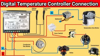 Digital Temperature Controller Wire Connection For Refrigerator [upl. by Minne469]