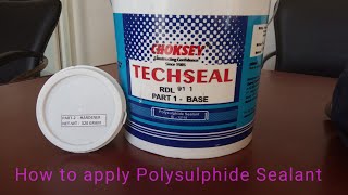 How to apply Polysulphide Sealant  gagankhatnawalia [upl. by Aelem]