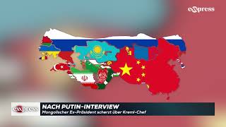 Nach PutinInterview Mongolischer ExPräsident scherzt über KremlChef [upl. by Ediva]