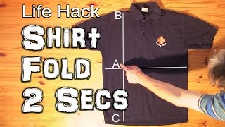 How to Fold a Shirt in Under 2 Seconds [upl. by Astri]