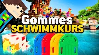 Minecraft GOMMES SCHWIMMKURS  So geht das D [upl. by Wallie]