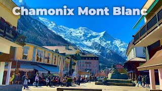 Chamonix Mont Blanc French Alps  Walking tour 4K [upl. by Anaujahs]