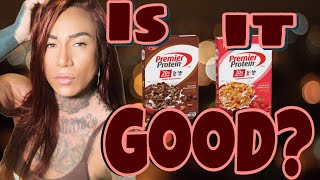 Premier Protein Chocolate Almond and Mixed Berry Almond Cereal Review 🥣 IS IT GOOD [upl. by Ainsley456]